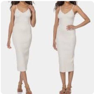 ⚡️HOST PICK⚡️Rag & Bone Ivory Bodycon Ribbed Dress Sz L